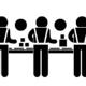 graphic of people working on an assembly line