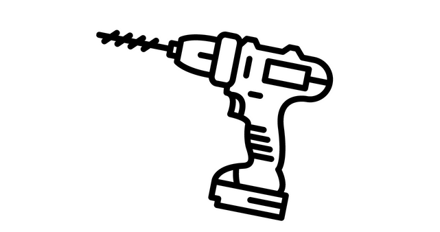 electric drill graphic